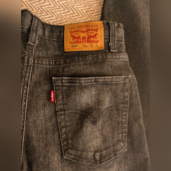 Levi's Kids Dark Gray Black 🖤 Jeans - Picture 6 of 8